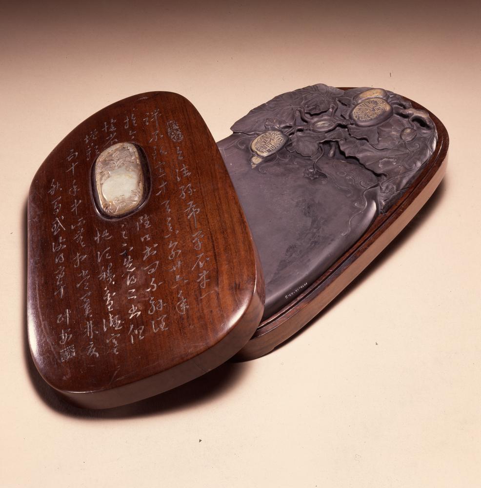 图片[1]-ink-stone; box; calligraphy BM-1992-1223.5-China Archive